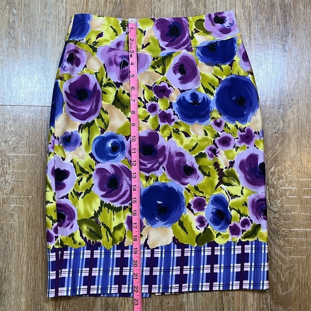 Anthropologie Yoana Baraschi Happenstance Pencil Skirt Size 4 Floral Lined EUC - Picture 9 of 10